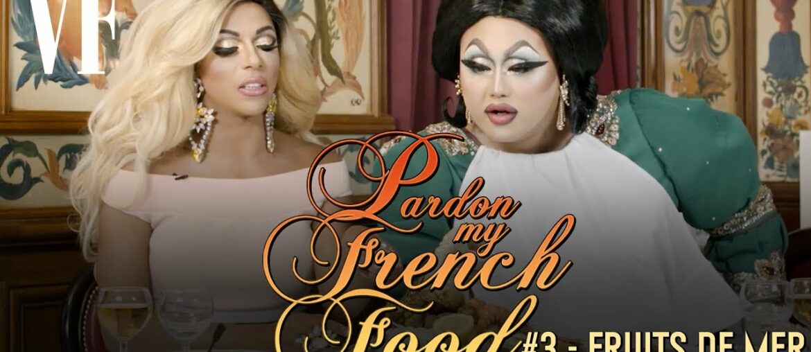 Drag Queens try french "Sea Food" (w/ Shangela, Kim Chi) | Pardon my french food #3 | VANITY FAIR Drag Queens try french "Sea Food" (w/ Shangela, Kim Chi) | Pardon my french food #3 | VANITY FAIR