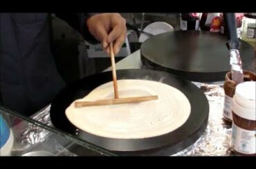 Paris & London Street Food. Making French Crepes
