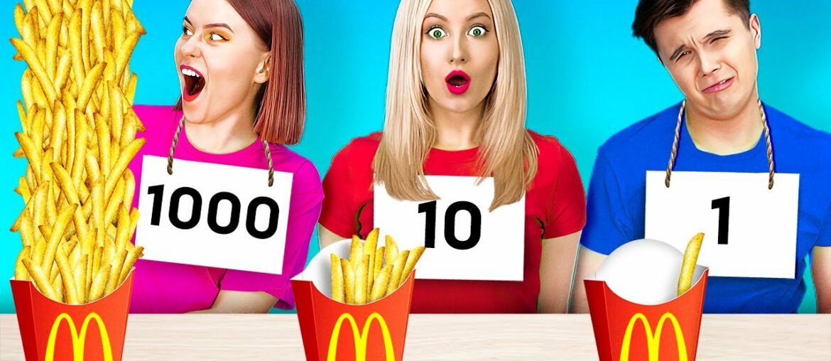100 LAYERS FOOD CHALLENGE FOR REAL FOODIES! || 100 Yummy French Fries by 123 Go! GENIUS 100 LAYERS FOOD CHALLENGE FOR REAL FOODIES! || 100 Yummy French Fries by 123 Go! GENIUS