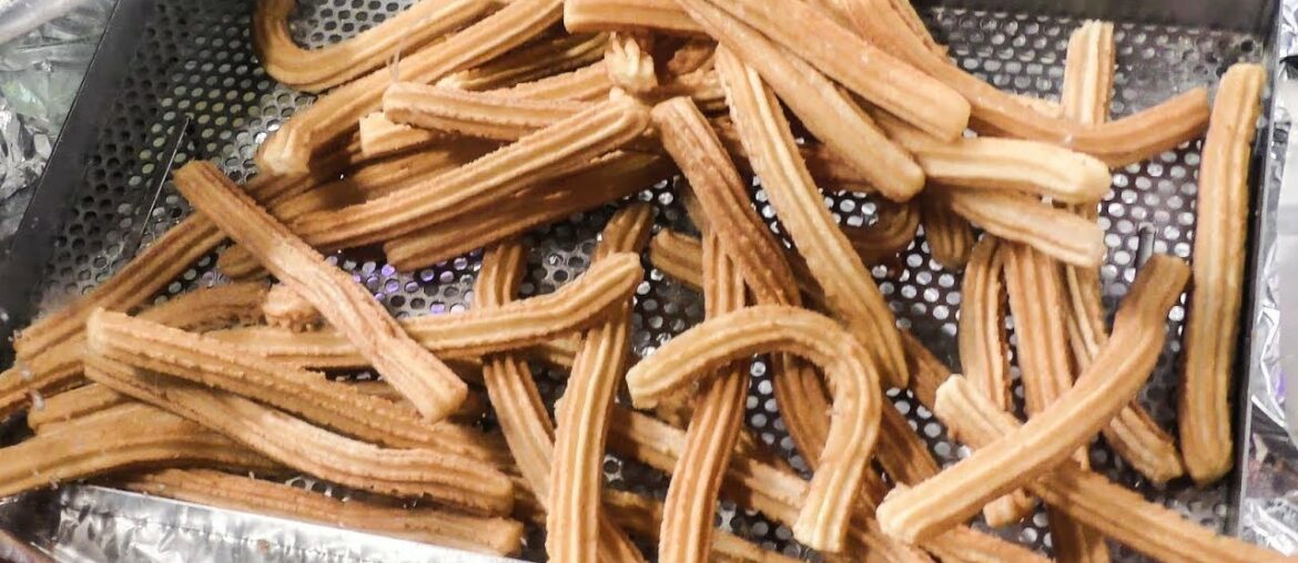 France Street Food. Cooking Sweet Churros, Seen in Nice