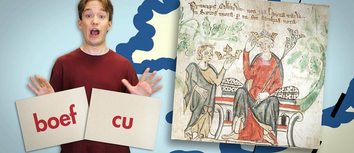 Why You Swear in Anglo-Saxon and Order Fancy Food in French: Registers