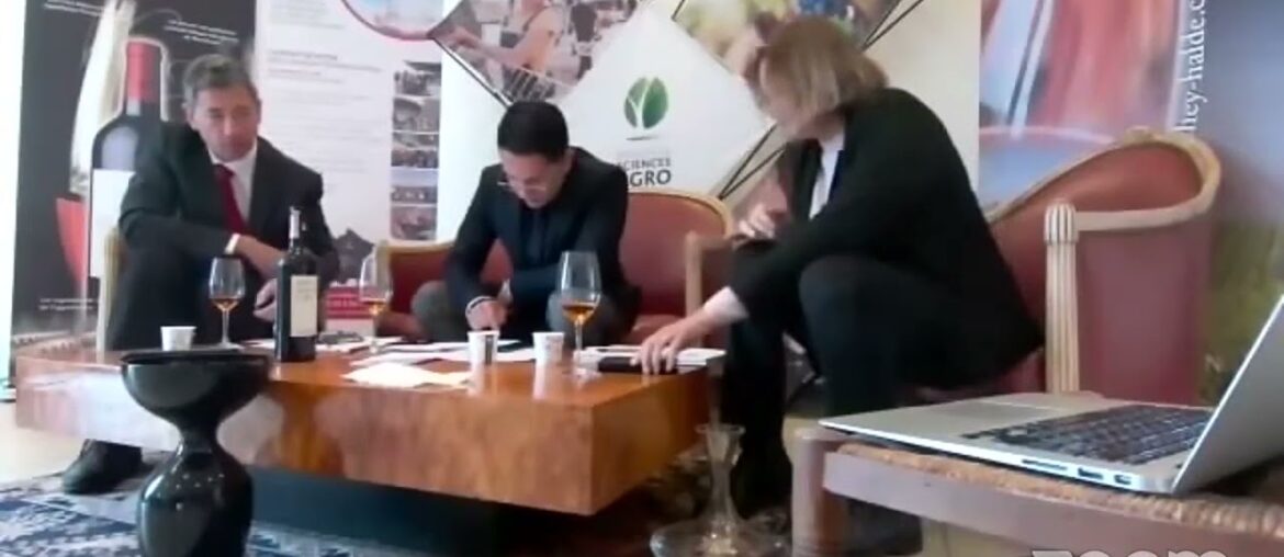 Ukrainian wine from the Kurin winery. Wine tasting in Bordeaux France.