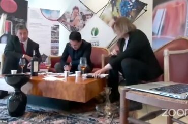 Ukrainian wine from the Kurin winery. Wine tasting in Bordeaux France.