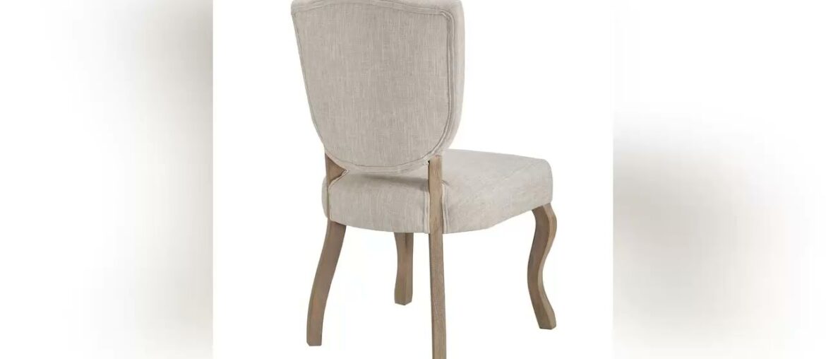 Most Best Deal Product Modway Array French Vintage Tufted Upholstered Fabric Dining Chair in Beige