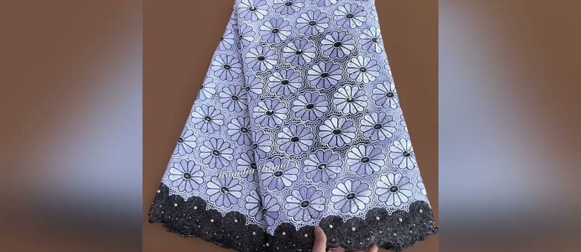 [Promo] $72 Wine Gold Veritable French Lace African Swiss Tulle Fabric Lovely Floral Embroidery Nig