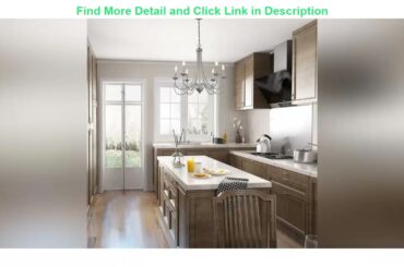 Best Promo LOG BARN French Country Chandelier, Modern Farmhouse Lighting Style in Brushed Rustic Da