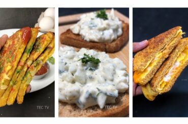 Easy Egg Recipes | Egg Mayo Toast, Spicy Egg Sandwich, French Toast | TEC TV