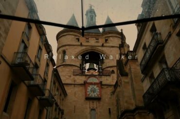 Walking in Evening Rain Walk Bordeaux 4k France / May 2021
