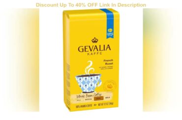 Exclusive Gevalia French Roast Whole Bean Coffee (12 oz Bags, Pack of 6)