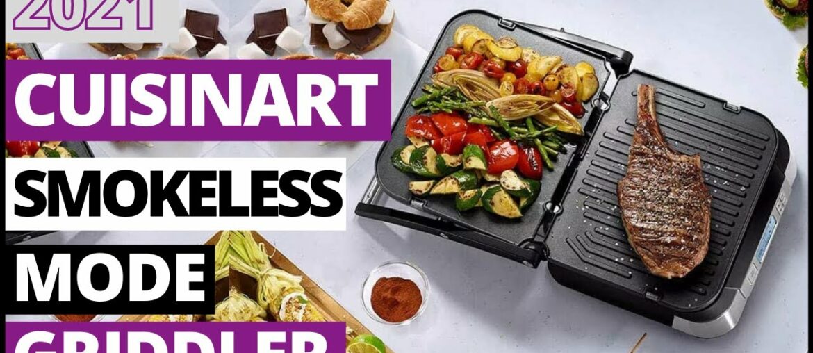 Cuisinart GR-6S Contact Smokeless Mode Griddler | Cuisinart GR 6S Review 2021