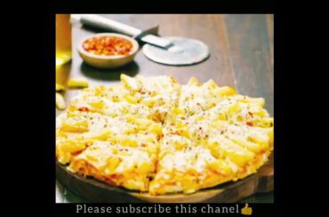 Restaurant style french fries pizza //best pizza recipe