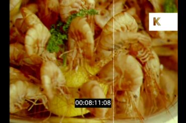 1960s Brittany, French Seafood Restaurant, Fine Dining, 16mm