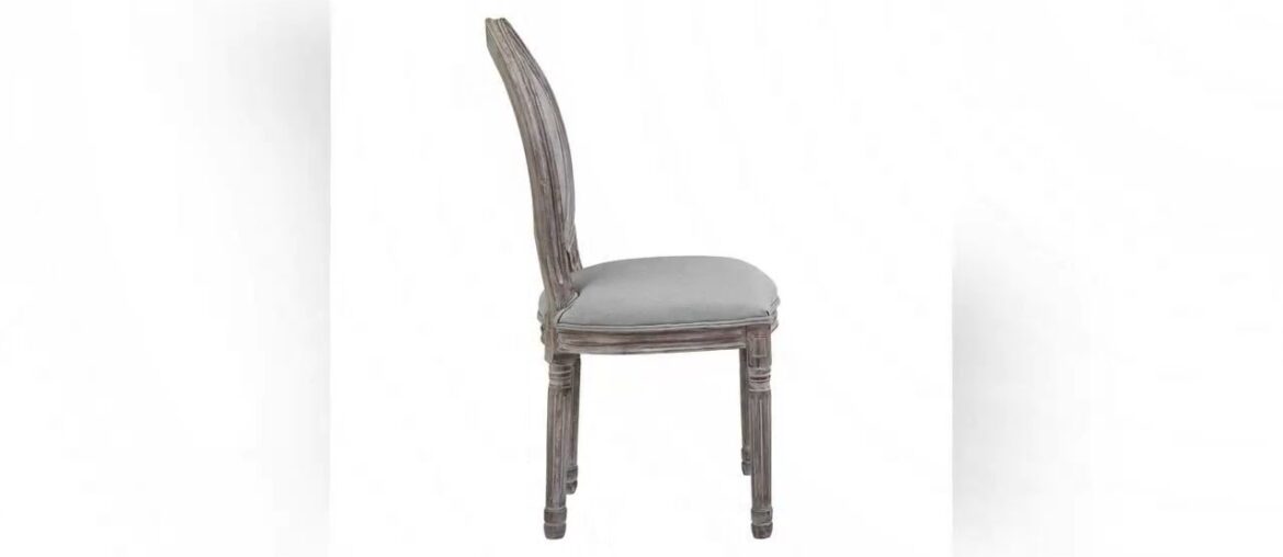 Info Modway Arise French Vintage Tufted Upholstered Fabric Dining Side Chair in Light Gray Info Modway Arise French Vintage Tufted Upholstered Fabric Dining Side Chair in Light Gray