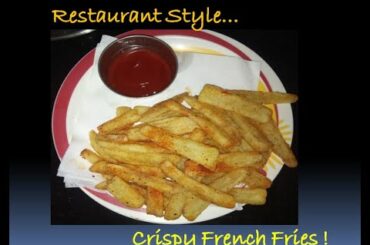Crispy French Fries Recipe l Restaurant Style French Fries at Home l Veg Snacks l