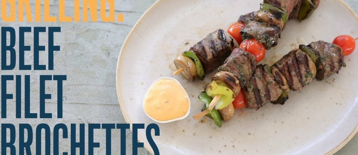 Testing my new grill pan |Barbecue style marinated beef filet skewers Testing my new grill pan |Barbecue style marinated beef filet skewers