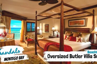 Beachfront Oversized Butler Villa Suite BB | Sandals Montego Bay | Full Walkthrough Tour & Review 4K