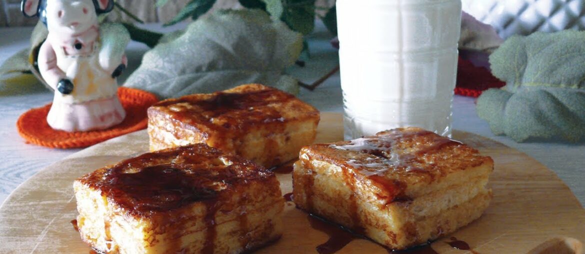 How To Make Breakfast French Toast With Only Bread, Egg, and Milk! | New Recipe... #Shorts