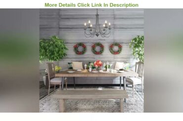 Big Sale LOG BARN French Country Chandelier, Modern Farmhouse Lighting Style in Brushed Rustic Dark
