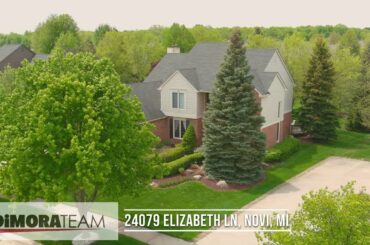 Exterior tour of 24079 Elizabeth Lane in Novi's Addington Park