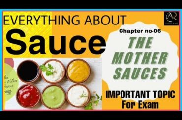 Sauce || French Mother Sauce || Doubt clear || Types and Recipe || Derivatives || Important for Exam