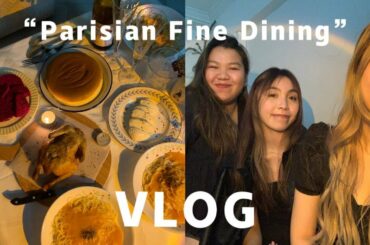 a "parisian fine dining experience" vlog, broke my friend's expensive wine cup