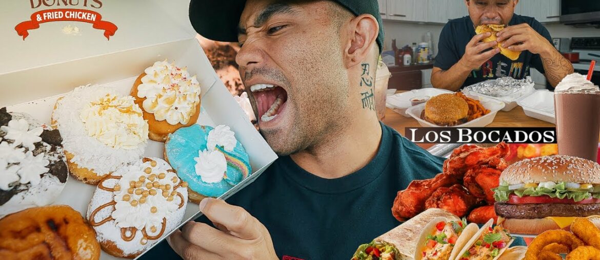 FULL DAY OF CHEATING AT MY FAVORITE RESTAURANTS | DONUTS | MEXICAN CUSINE | GOURMET BURGERS