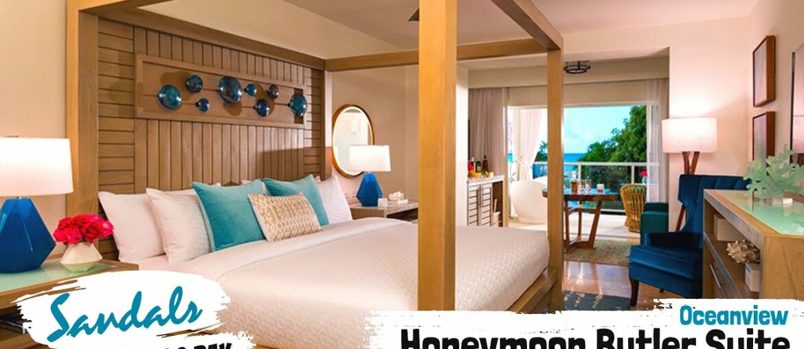 Crystal Lagoon Honeymoon Oceanview Butler Suite OL1B | Sandals Montego Bay | Full Tour & Review 4K Crystal Lagoon Honeymoon Oceanview Butler Suite OL1B | Sandals Montego Bay | Full Tour & Review 4K