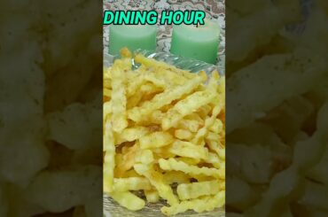Food Street Style French Fries | How to Make Homemade Crispy Chips | Dining Hour#shorts