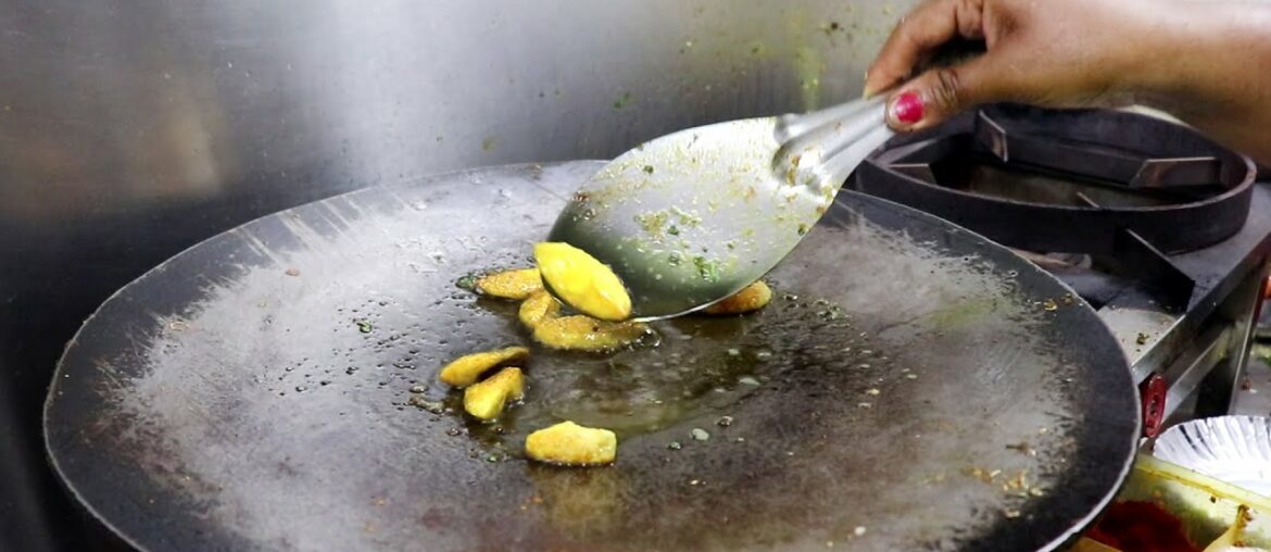 Indian Lady Selling Egg French Fries Curry | Roadside Three Layer Egg Recipe | Indian Street Food