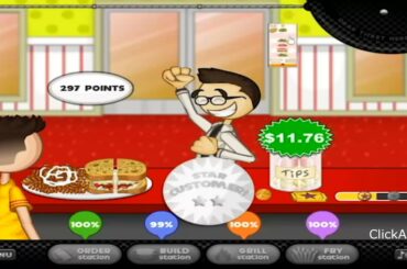 Papa's Cheeseria Y8 Browser Gameplay Walkthrough Part 18: Portallini Feast | ClickAGame