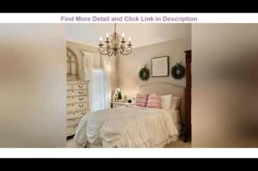 Big Sale Ganeed French Country Chandeliers,6 Lights Candle Wrought Iron Chandelier,Rustic Farmhouse