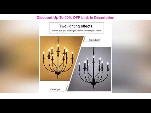 Best Review Wellmet Black Farmhouse Chandelier for Dining Room, 9 Light 2-Tier Rustic Classic Candl Best Review Wellmet Black Farmhouse Chandelier for Dining Room, 9 Light 2-Tier Rustic Classic Candl