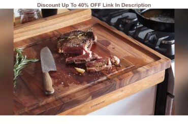 Up To 45% OFF Ironwood Gourmet Double-Sided Countertop Lyon Pastry/Cutting Board With Gravy Groove,