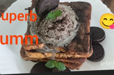 How To Make Oreo French toast/Quick & yummy Oreo Cream recipe/By Farzana's kitchen