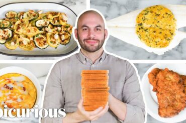 Pro Chef Turns White Bread into 6 Dishes For Under $12 | Epicurious