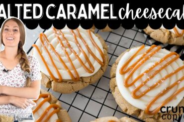 Crumbl Salted Caramel Cheesecake Cookie Copycat Recipe