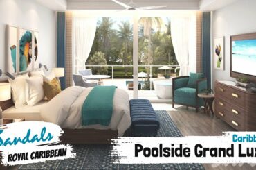 Caribbean Poolside Grande Luxe PG | Sandals Royal Caribbean | Full Walkthrough Tour & Review 4K