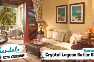 Crystal Lagoon Honeymoon 1BR Butler Suite PS | Sandals Royal Caribbean, Walkthrough Tour & Review 4K