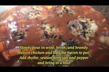 A Chicken and Wine Delight: Coq au Vin (French Cuisine)