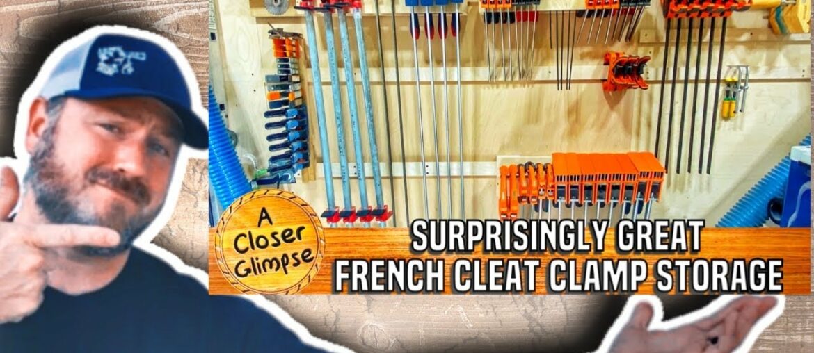 DIY French Cleat Clamp Rack | Welcome to A Closer Glimpse DIY French Cleat Clamp Rack | Welcome to A Closer Glimpse