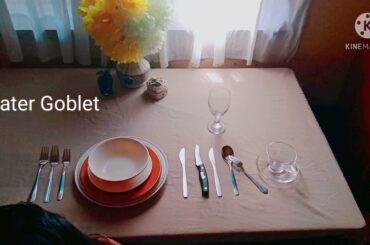 French Table Set-up