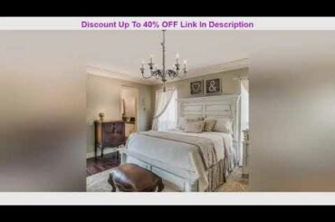 Flash Sale LALUZ Farmhouse Chandelier, 6-Light French Country Lighting with Metal Flower, Handmade