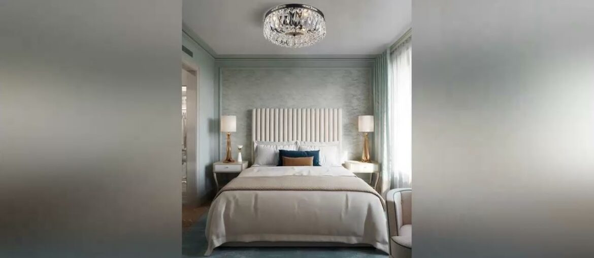 Flash Sale Bestier Modern French Empire Black Crystal Semi Flushmount Chandelier Lighting LED Ceili