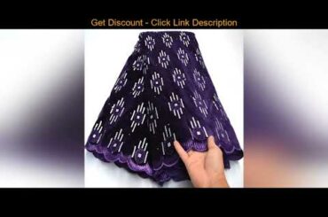 Top Most popular Nigerian Sequins Lace Fabrics Wine African Fabric Lace with Stones Beads for Women