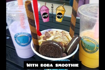 How to make ice cream roll with oreo cookie|best food in california|California adventure|USA