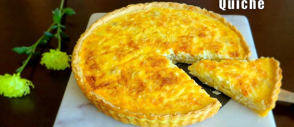Quiche - A french dish || Chicken Quiche || French Breakfast || Quiche recipe || English subtitles