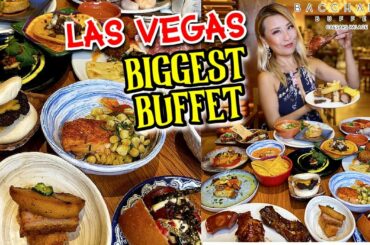 EATING AT THE BIGGEST BUFFET IN Las Vegas!!! Bacchanal at Caesar's Palace!! #RainaisCrazy