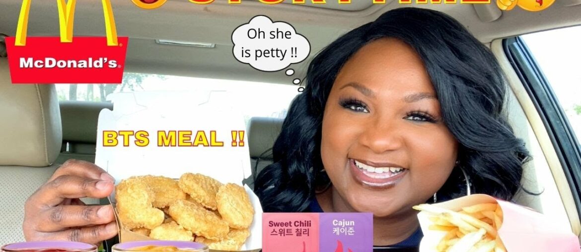 MCDONALD'S BTS MEAL MUKBANG , NEW SAUCES CAJUN & SWEET CHILI REVIEW MCDONALD'S BTS MEAL MUKBANG , NEW SAUCES CAJUN & SWEET CHILI REVIEW