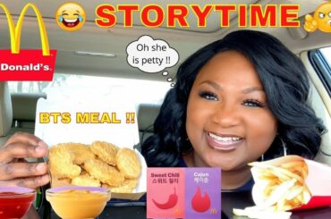 MCDONALD'S  BTS MEAL MUKBANG , NEW SAUCES CAJUN & SWEET CHILI REVIEW