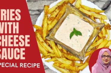 French Fries with Cheese Sauce | Recipe of Fries and Cheese Dip by Farah Asif Urdu/Hindi